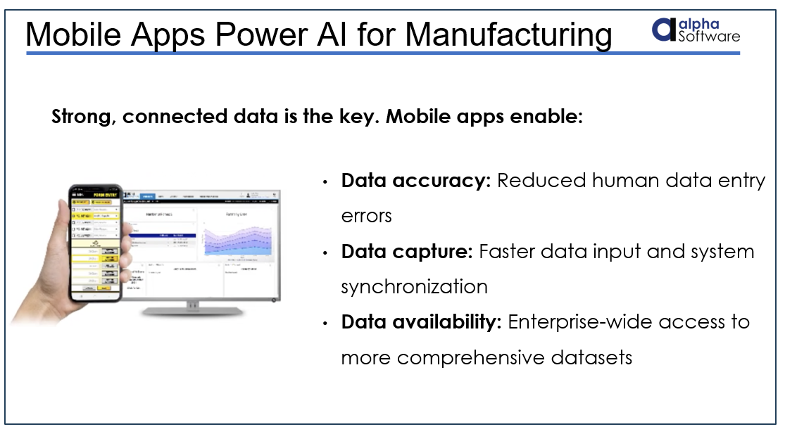 How mobile apps power AI for manufacturing
